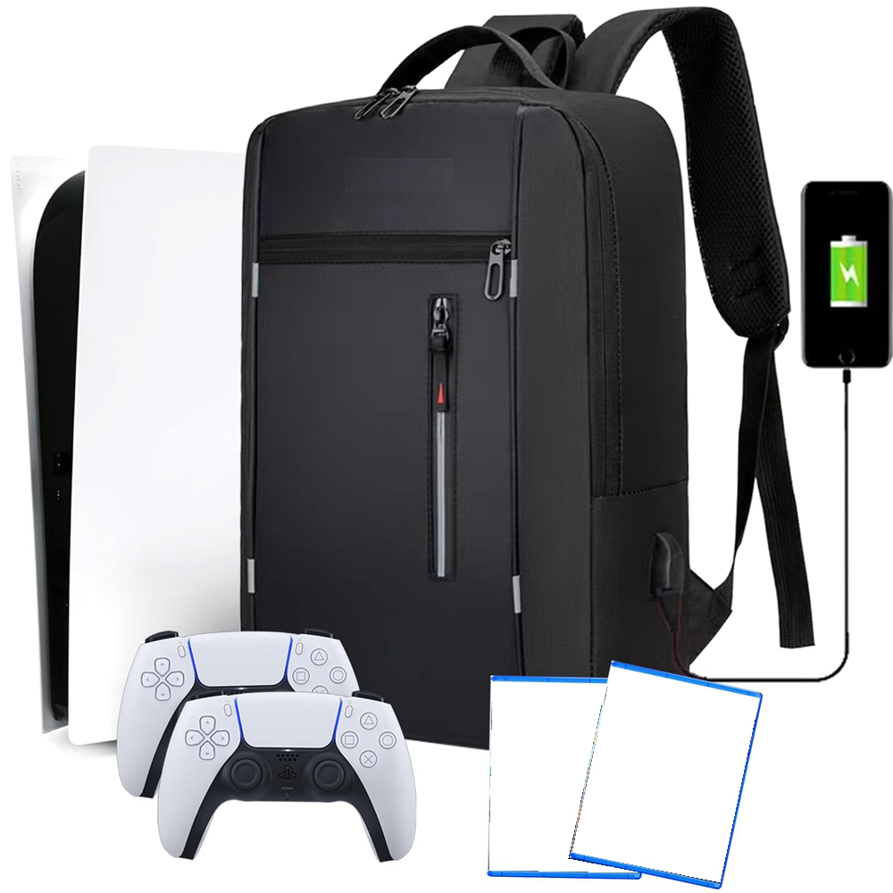 Gaming Console Bag - Multifunctional Storage Bag Game Console Backpack