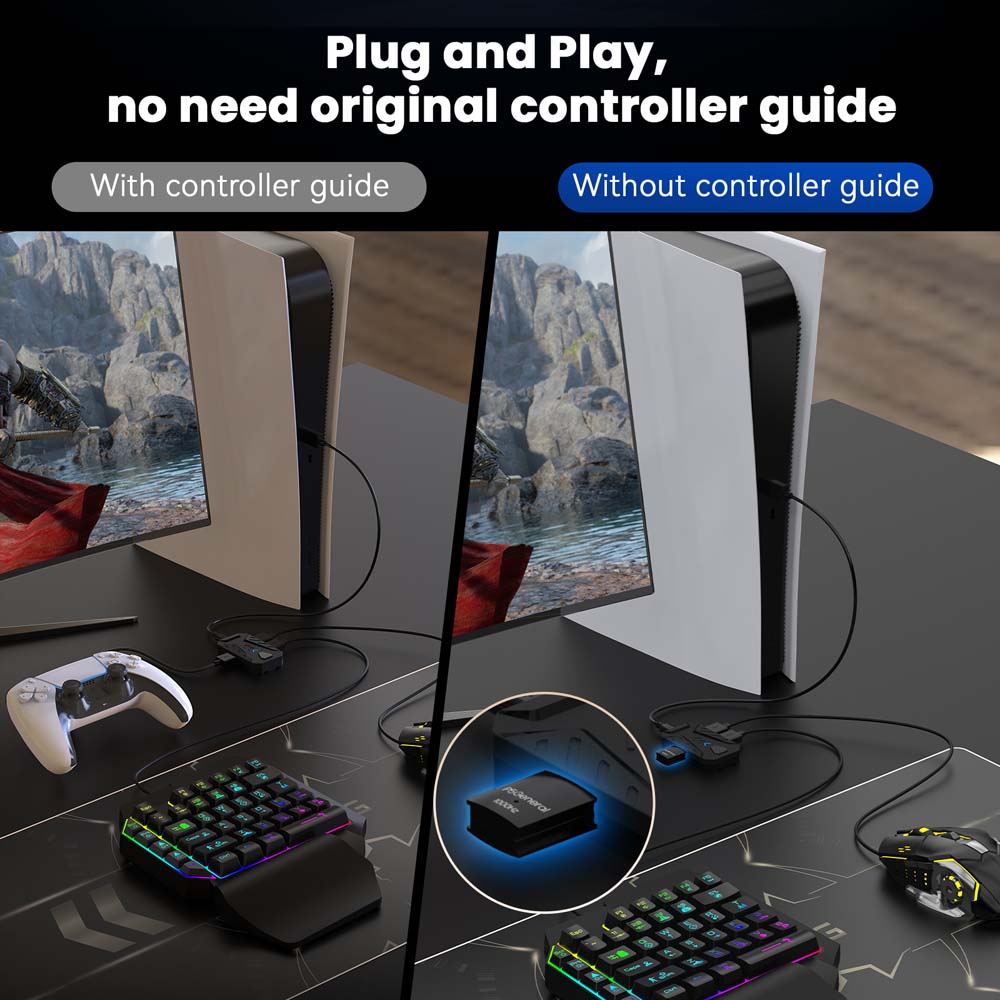 for PS5 Gaming Keyboard Mouse  - Gaming Console Buttons recension och pris