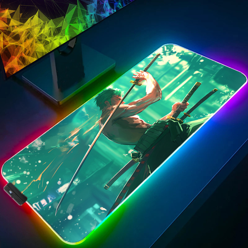 ONE PIECE Zoro Mouse Pad RGB G - Pad Gaming Console recension och pris