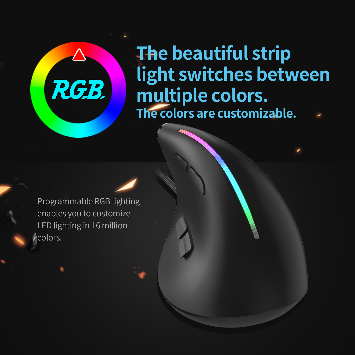 JOMAA Wired Gaming Mouse RGB V - Gaming Console Buttons recension och pris
