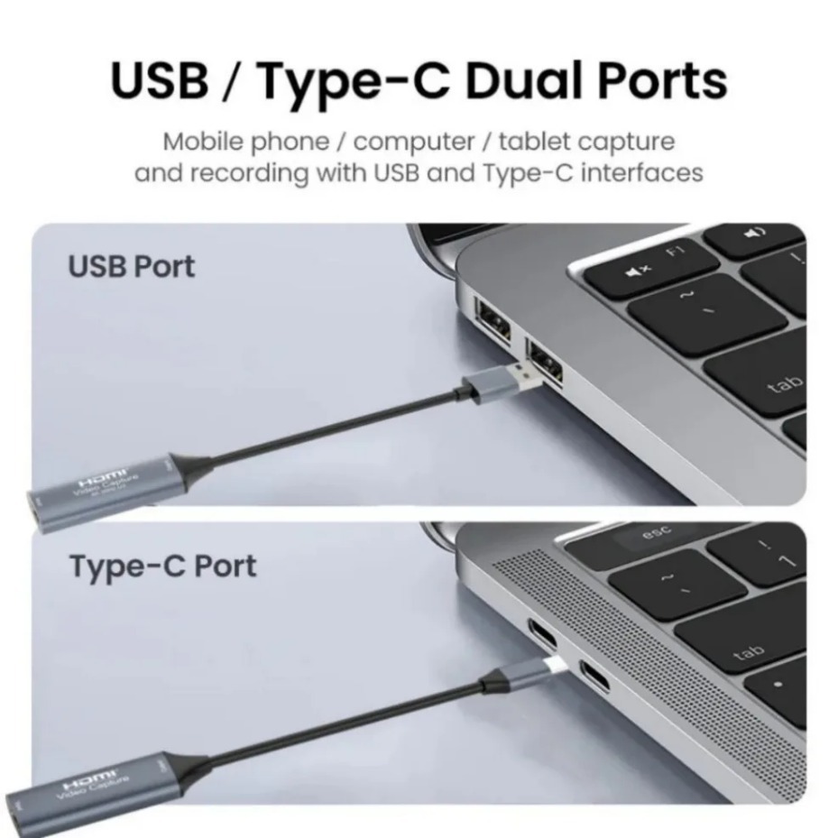 USB-C 2.0/3.0 HDMI Video Captu - Pad Gaming Console recension och pris