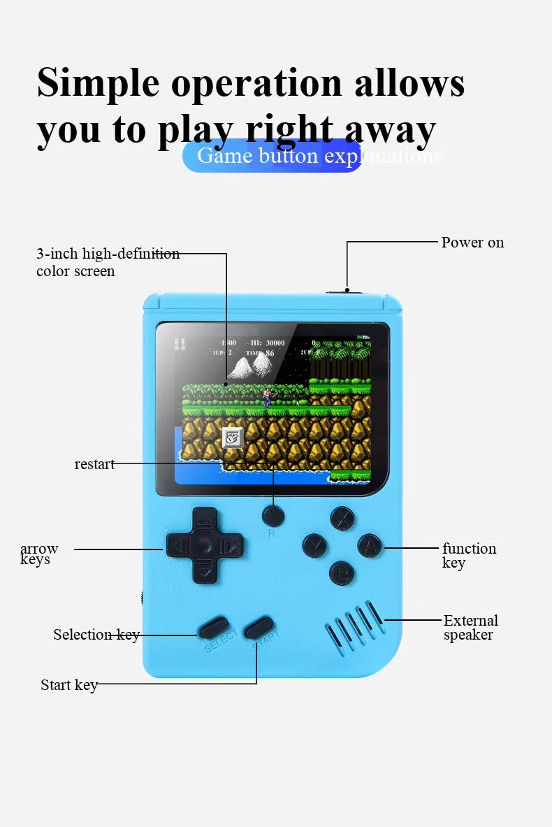 Retro Handheld Games Console B - Gaming Console Under 500 recension och pris