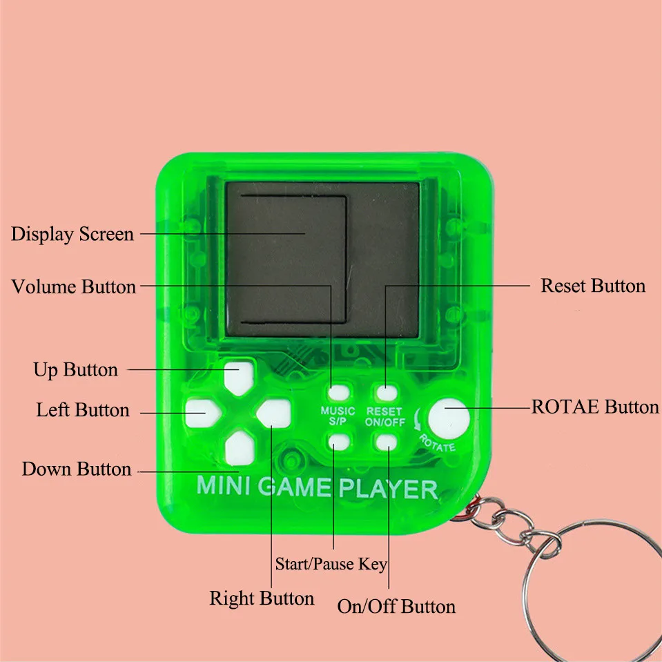 Retro Mini Handheld Game Playe - Gaming Console 6 Year Old recension och pris