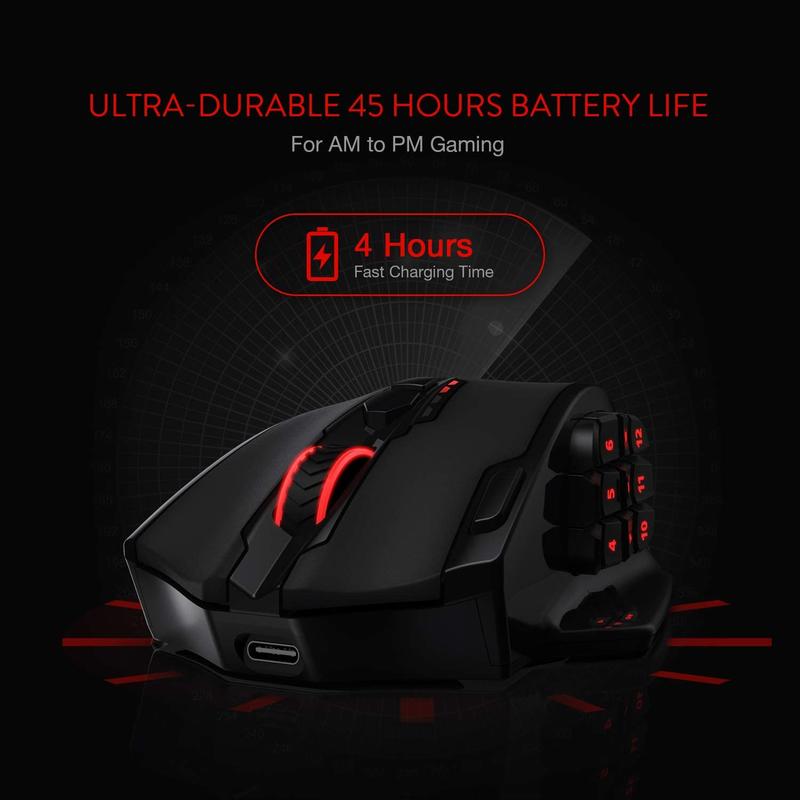 Redragon M913 Gaming 16000 DPI - Gaming Console Buttons recension och pris